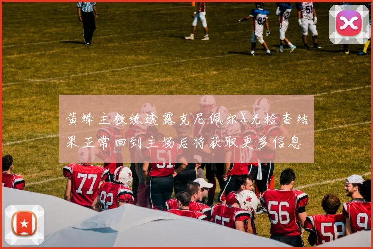 黄蜂主教练透露克尼佩尔X光检查结果正常回到主场后将获取更多信息